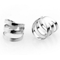 Пирсинг Ear cuffs (кафф) Трио цвет серебро производства Гонконг  