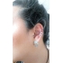 Ear cuffs (кафф) Трио-люкс цвет серебро фото пирсинг 3