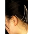 Ear cuffs (кафф) Конус на дуге с цепочками и гребнем в волосы фото пирсинг 1