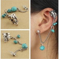 Пирсинг Ear cuffs (кафф) Слон, цвет серебро производства Гонконг  