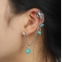 Ear cuffs (кафф) Слон, цвет серебро фото пирсинг 3