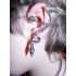 Ear cuffs (кафф) Змейка свисающая фото пирсинг 5