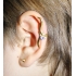 Ear cuffs (кафф) Виток с камнем 541 - мед. сталь покрытие золото 18 карат фото пирсинг 1
