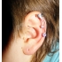 Ear cuffs (кафф) Сердечк - покрытие серебро / ухо левое фото пирсинг 1