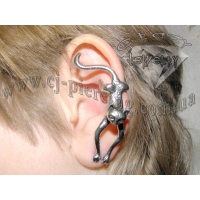 Пирсинг Ear cuffs (кафф) Котик-шалун производства Гонконг  