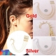 Ear cuffs (кафф) Конус на дуге с цепочками и гребнем в волосы