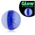 Шарик UV светонакопительный синяя полоска 1,6*6