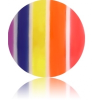 Пирсинг Шарик UV  1,6 *6 радуга мульти производства Thailand  
