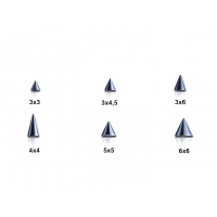 Пирсинг Конус мед. сталь 1,6 / разные размеры производства Thailand  