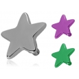 Накрутка 1,6 мм звезда титан 4 мм / разные цвета