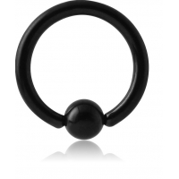 Пирсинг Хард 1,6 мм титан черный шарик титан черный / 1,6*12*5 производства Thailand  