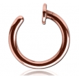 Кольцо в нос покрытие золото розовое 18 карат 1.2 мм / размеры