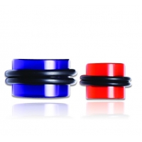 Пирсинг Плаг акриловый с резинкой 12 мм / разные цвета производства Thailand  