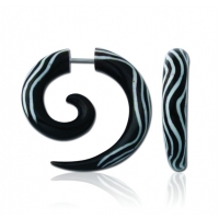 Пирсинг Фейк спираль рог рисунок волна производства Thailand  
