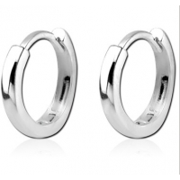 Пирсинг Серьги кольца серебро 925 с фиксатором 8 мм, пара производства Thailand  