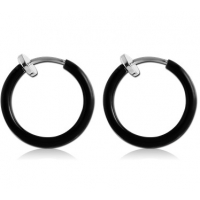 Пирсинг Обманка кольцо сталь анодирование черный Элит 8 мм , 1 шт. производства Thailand  