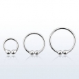 Обманка кольцо серебро 925 проба калибр 0,8 мм / разные размеры