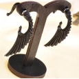 Фейк крылья Черный ангел эмаль 6 мм