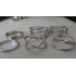 Комплект колец на пальцы и фаланги пальцев Спираль серебро / 6 штук фото пирсинг 4