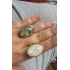 Кольцо Перламутр, размер 18 / цвет серый дым фото пирсинг 5