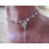 Браслет на ногу Нимфа / цвет серебро антик фото пирсинг 4