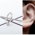 Ear cuffs (кафф) минималистический Крест белый
