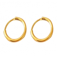 Пирсинг Серьга кольцо цвет золото 10 мм, пара производства Гонконг  