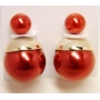 Серьги Mise en Dior ЭЛЕГАНТ БОРДО, пара / УЦЕНКА