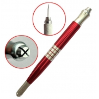 Пирсинг Ручка манипула для микроблейдинга Дуэт красный Professional / две цанги производства Гонконг  