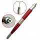 Ручка манипула для микроблейдинга Дуэт красный Professional / две цанги