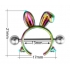 Штанга в сосок 1,6 мм мед. сталь - Плейбой зайчик радужный / 1,6*13 фото пирсинг 2